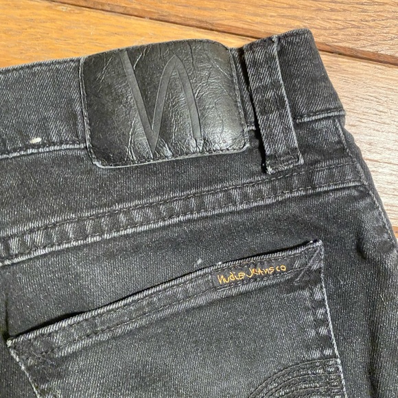 Nudie Tight Terry Jeans Washed black - Picture 4 of 5